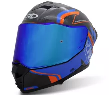 Kask motocyklowy XRC Fureso Carbon blue/orange