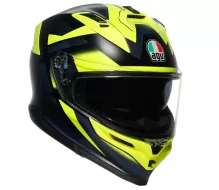 Integralny kask AGV K7 E2206 GLIMPSE BLACK/YELLOW FLUO