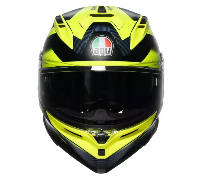 Integralny kask AGV K7 E2206 GLIMPSE BLACK/YELLOW FLUO