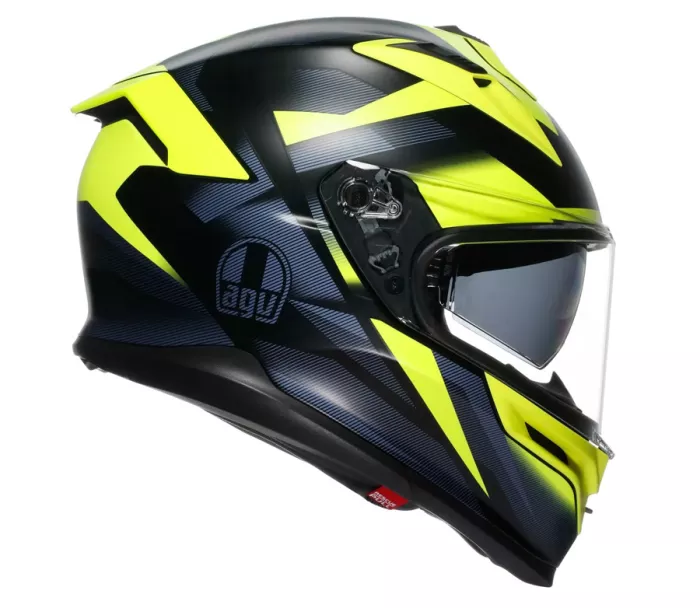 Integralny kask AGV K7 E2206 GLIMPSE BLACK/YELLOW FLUO