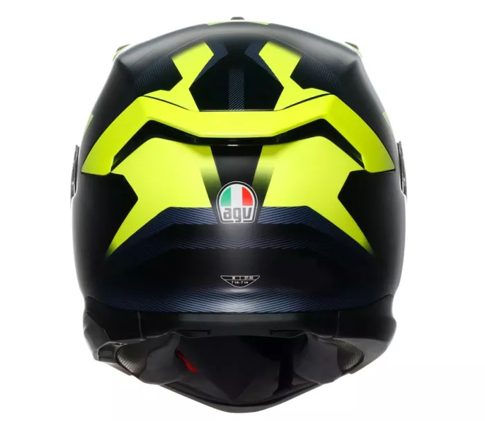 Integralny kask AGV K7 E2206 GLIMPSE BLACK/YELLOW FLUO