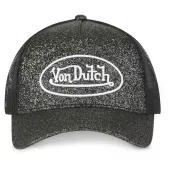 Czapka damska Von Dutch Trucker Glitter black