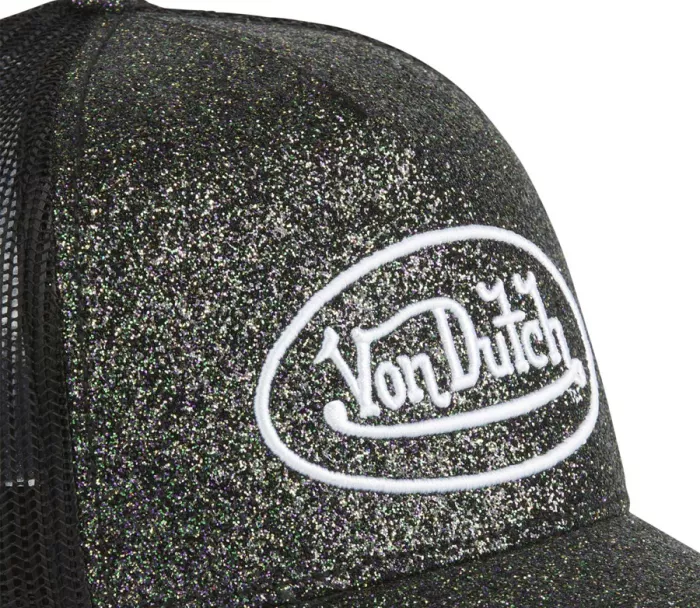 Czapka damska Von Dutch Trucker Glitter black
