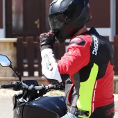 Kurtka motocyklowa XRC Haderg czerwona / czarna / biała / fluo