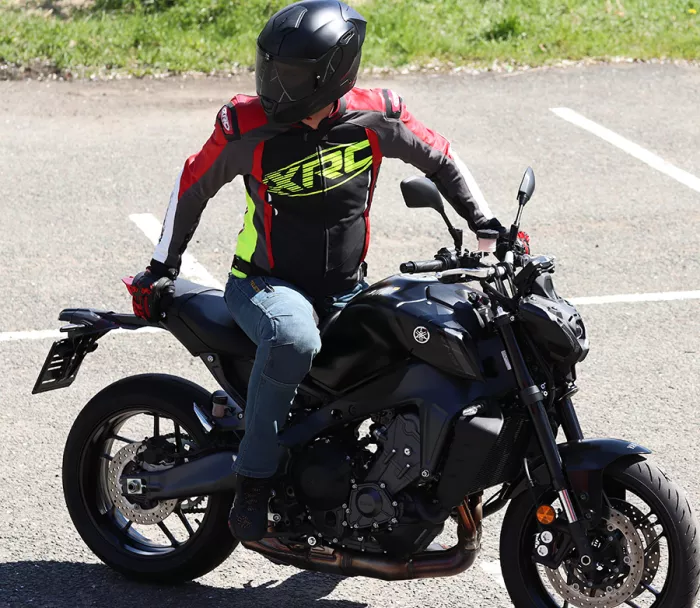 Kurtka motocyklowa XRC Haderg czerwona / czarna / biała / fluo