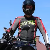 Kurtka motocyklowa XRC Haderg czerwona / czarna / biała / fluo