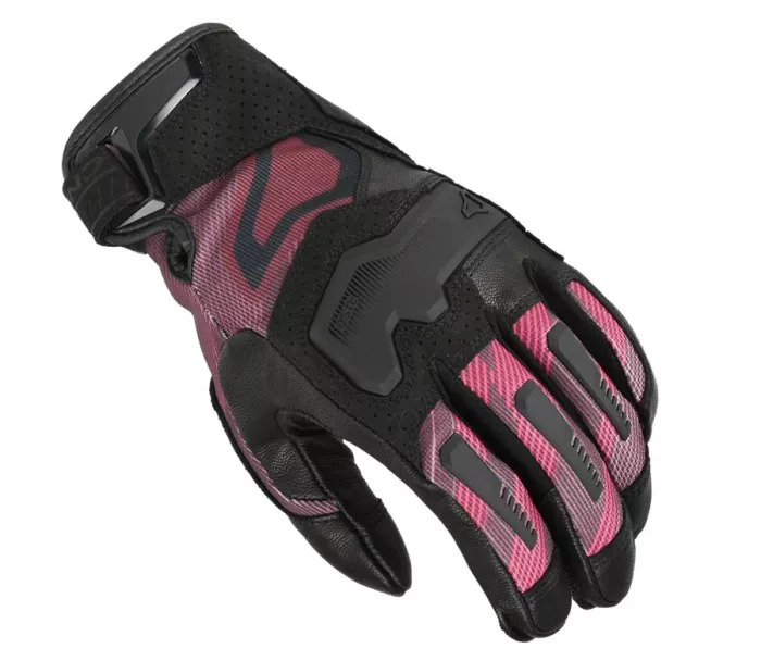 Macna Haros 2.0 black/bordeaux/pink gloves lady vel.XL