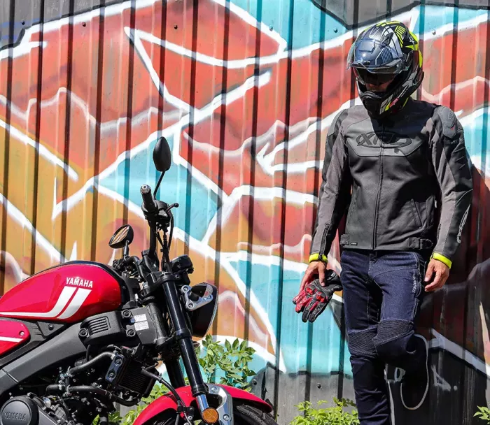 Kurtka motocyklowa XRC Heilig 2.0 szara/czarna rozmiar 50