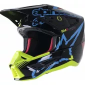 Kask motocrossowy Alpinestars S-M5 Action czarno/żółty połysk