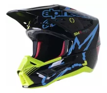 Kask motocrossowy Alpinestars S-M5 Action czarno/żółty połysk rozmiar XL