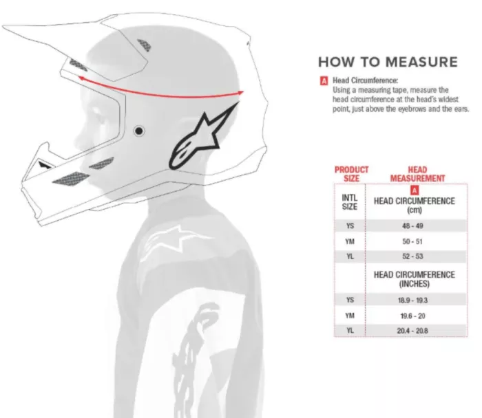 Alpinestars SM3 Youth Wurx blue/red/white/black glossy helmet vel. YS