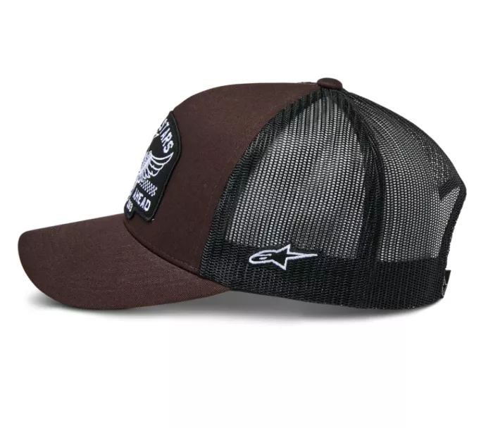 Czapka Alpinestars Heritage patch Trucker brown/black