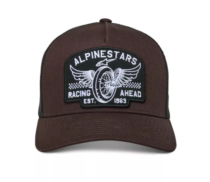 Czapka Alpinestars Heritage patch Trucker brown/black