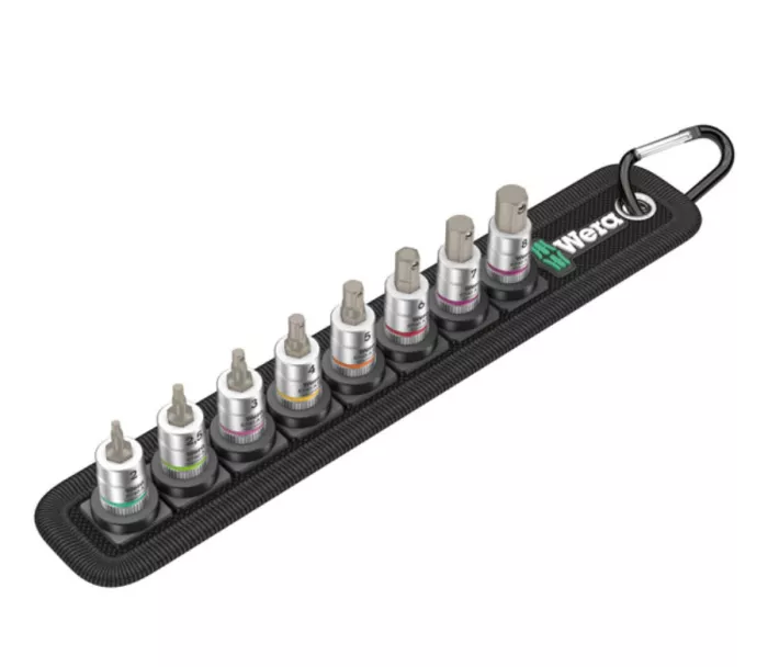 WERA Socket belt with 1/4" drive hex sockets - Metric