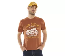 Koszulka męska Von Dutch Hit light coffee