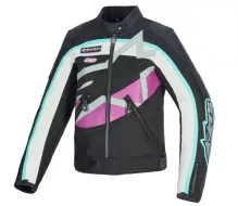Kurtka damska Alpinestars Idles black/off white/purple
