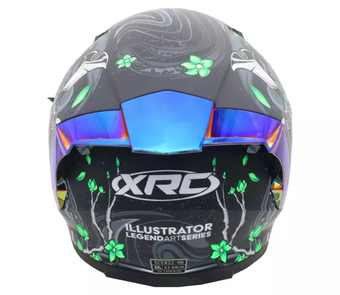 Kask motocyklowy XRC Illustrator green