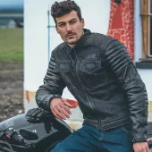 Kurtka motocyklowa Trilobite Acid Scrambler czarna rozmiar M