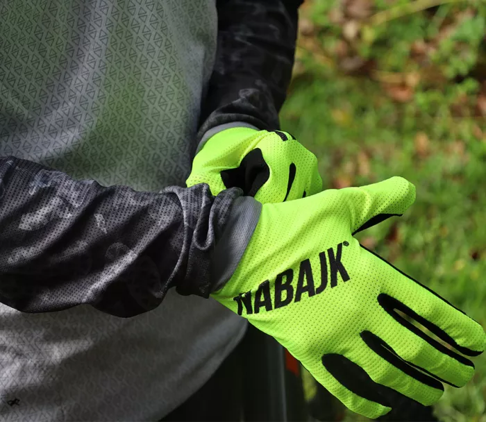 Rękawiczki MTB męskie Nabajk Jesteed fluo/black
