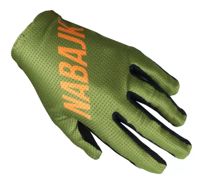 Nabajk Jesteed youth boys gloves khaki/black/orange vel. 7Y-8Y
