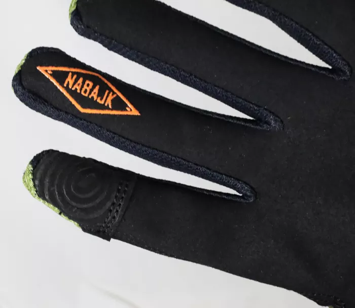 Nabajk Jesteed youth boys gloves khaki/black/orange vel. 7Y-8Y