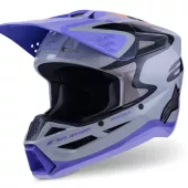 Kask motocrossowy Alpinestars Jettson SM3 grey/purple/black