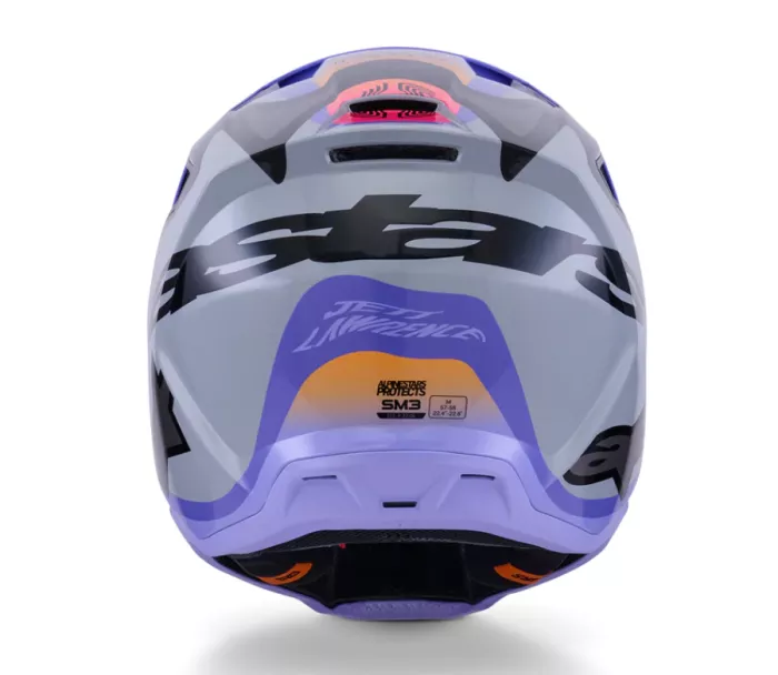 Kask motocrossowy Alpinestars Jettson SM3 grey/purple/black