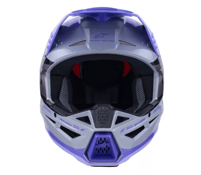 Kask motocrossowy Alpinestars Jettson SM3 grey/purple/black