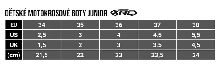 Dziecięce buty motocrossowe XRC MX Move junior czarne