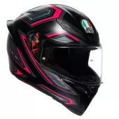 Kask motocyklowy AGV K1S E2206 SLING MATT BLACK/PINK vel. XS