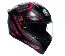 Kask motocyklowy AGV K1S E2206 SLING MATT BLACK/PINK vel. XS
