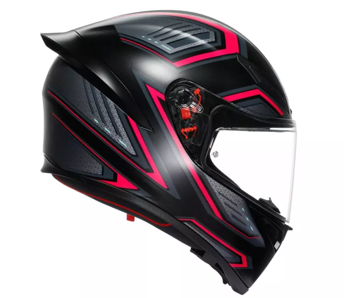 Kask motocyklowy AGV K1S E2206 SLING MATT BLACK/PINK vel. XS