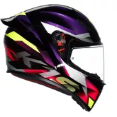 Kask motocyklowy AGV K1S E2206 FASTLAP BLACK/PURPLE/PINK