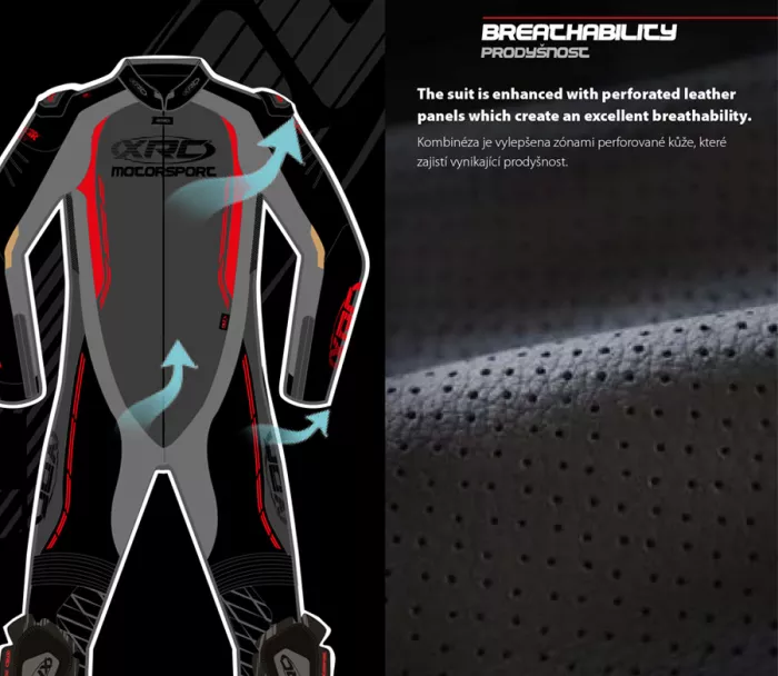Kombinezon jednoczęściowy XRC Circuito HLT men Tech10 black/white/fluo