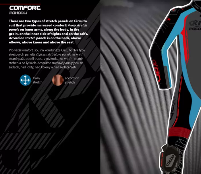 Kombinezon jednoczęściowy XRC Circuito HLT men Tech10 black/white/fluo