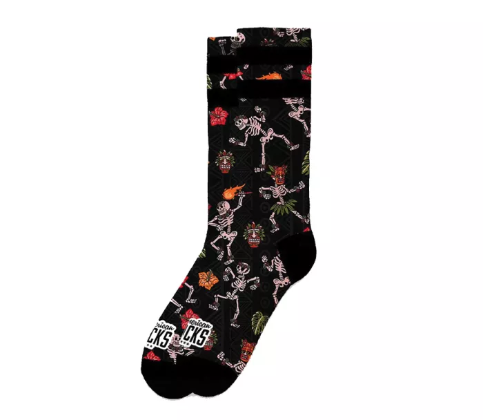 Designerskie skarpetki American Socks AS237 Dancing Skeletons w rozmiarze L/XL