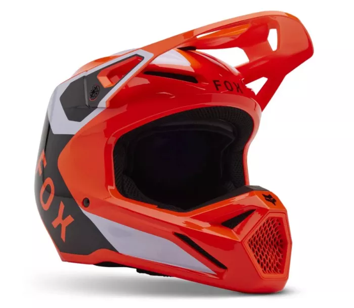 Fox V1 Lean Helmet Fluorescent Orange vel. L