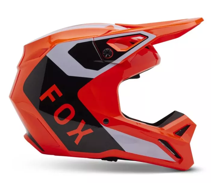 Fox V1 Lean Helmet Fluorescent Orange vel. L