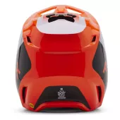 Fox V1 Lean Helmet Fluorescent Orange vel. L