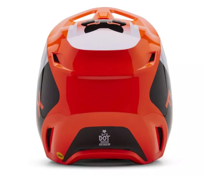 Fox V1 Lean Helmet Fluorescent Orange vel. L