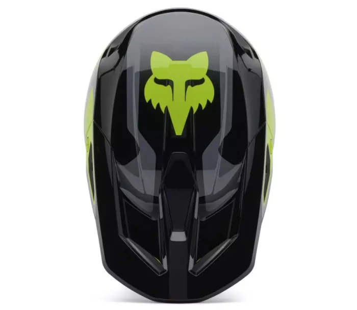 Fox V1 Lean Helmet Grey/Yellow vel. S