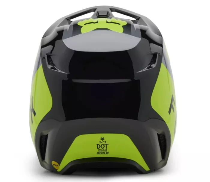 Fox V1 Lean Helmet Grey/Yellow vel. S