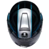 Kask składany AGV E2206 STREETMODULAR LEDRO MATT BLACK/POWDER BLUE