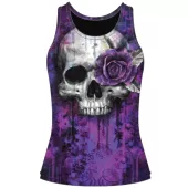 Damski podkoszulek Lethal Threat ONE EYE ROSE CZASZKA
