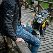 Jeansy Kevlar motocyklowe Trilobite 661 Parado niebieskie SLIM