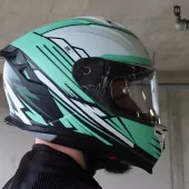 Integralny kask XRC Loomis blk/trqs/dark green/wht