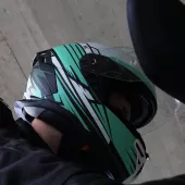 Integralny kask XRC Loomis blk/trqs/dark green/wht