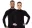 Koszulka termiczna unisex Brubeck LS11800 Cooler czarny rozmiar S