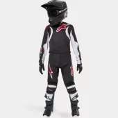 Dziecięca koszulka motocrossowa Alpinestars Youth Racer Lucent czarno-biała