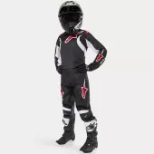 Dziecięca koszulka motocrossowa Alpinestars Youth Racer Lucent czarno-biała
